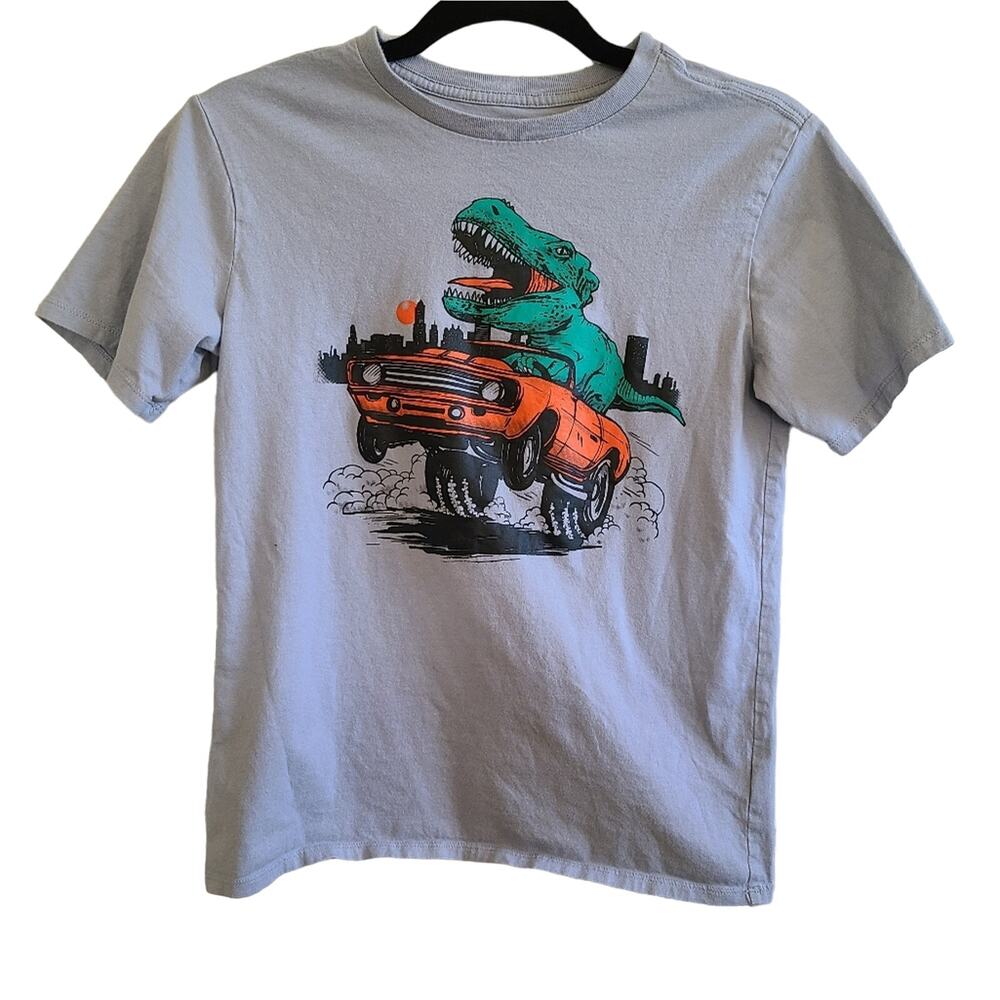💙 Boys Children's Place Gray Dinosaur Graphic Tee